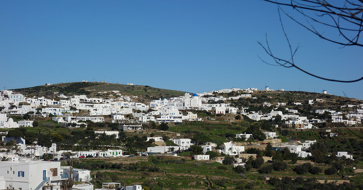 The village of Pano Petali in Sifnos